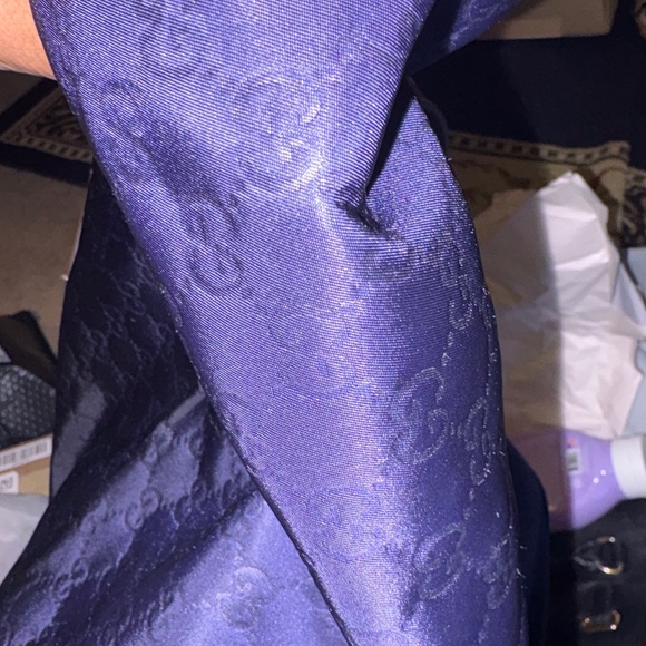 Gucci Navy nylon Messenger Bag with Brown Leather Strap - Picture 13 of 16